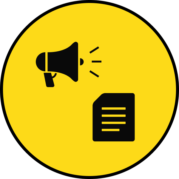 告知をイメージしたアイコン