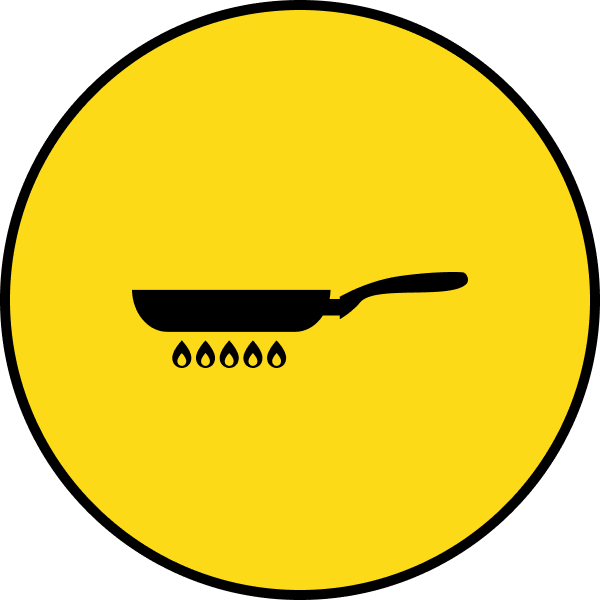 調理・提供をイメージしたアイコン