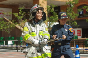 インクルーシブ挑戦企画で「消防レスキューチャレンジ」を開催しました